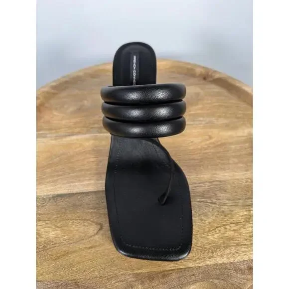 French Connection Womens Valerie Vegan Leather Slip On Heel Sandals Size 9 NWB - Picture 11 of 13